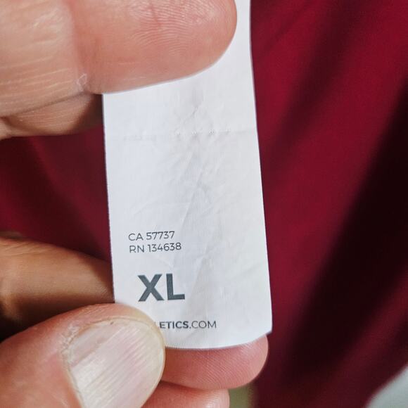 Fabletics Women's XL Motion 365 Leggings Merlot Red Strappy Back Athletic Gym - Picture 8 of 8